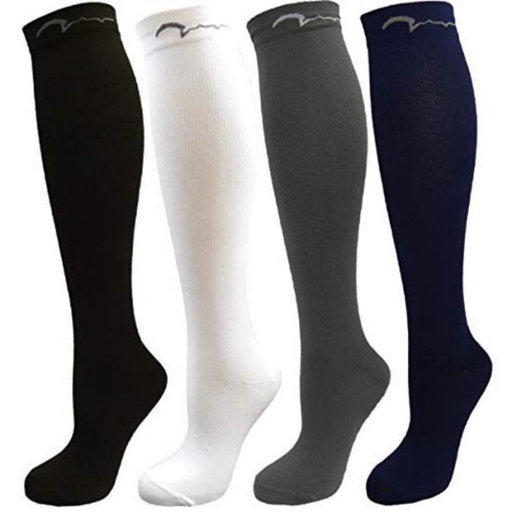 4 Pair Small Extra Soft Compression Socks, Moderat